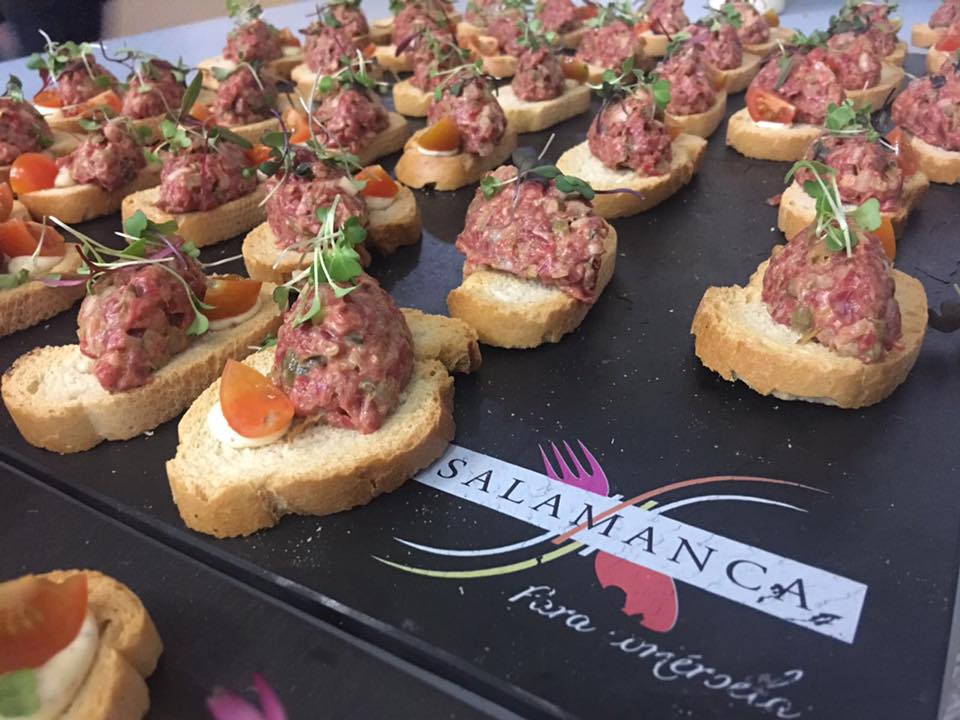 Una de las tapas de  Salamanca para comersela  en Madrid Fusion