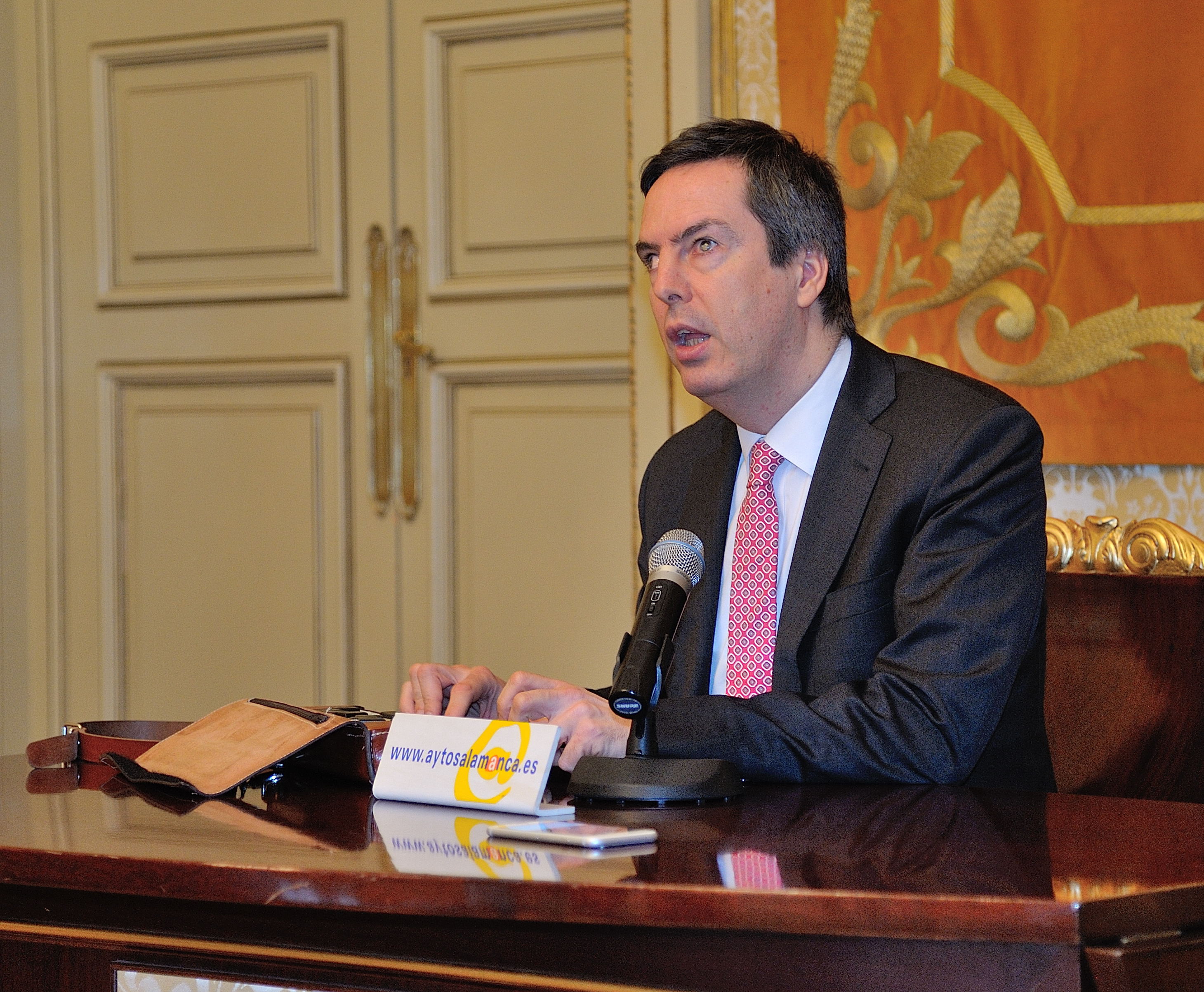 El Concejal de Deportes  Enrique Sanchez Guijo