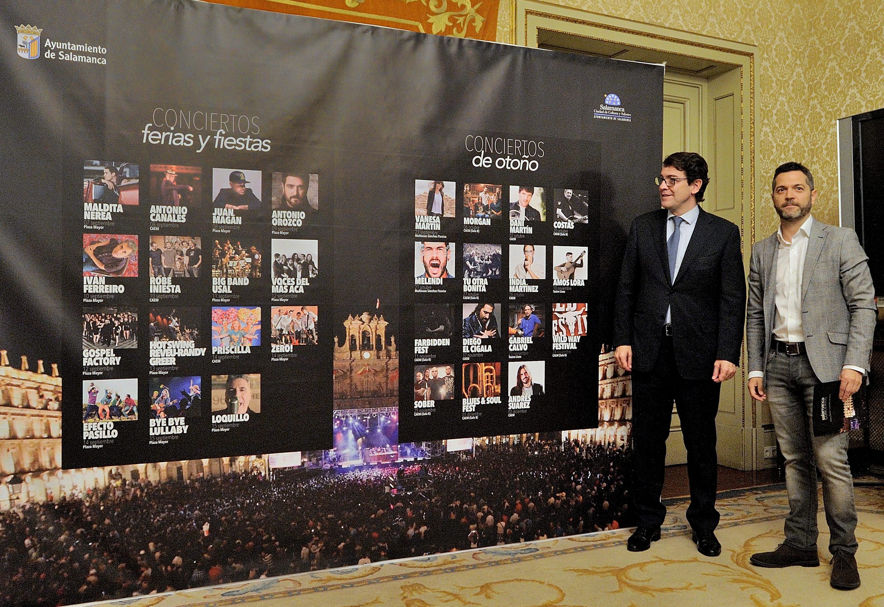 El alcalde de Salamanca y el Concejal de Cultura presentaron los espectaculos