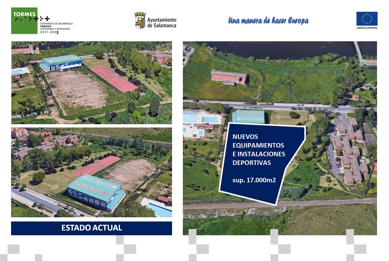 Espacio donde se ubicaran los nuevos equipamientos deportivos