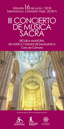 Cartel del evento que tendra lugar en la Catedral Vieja