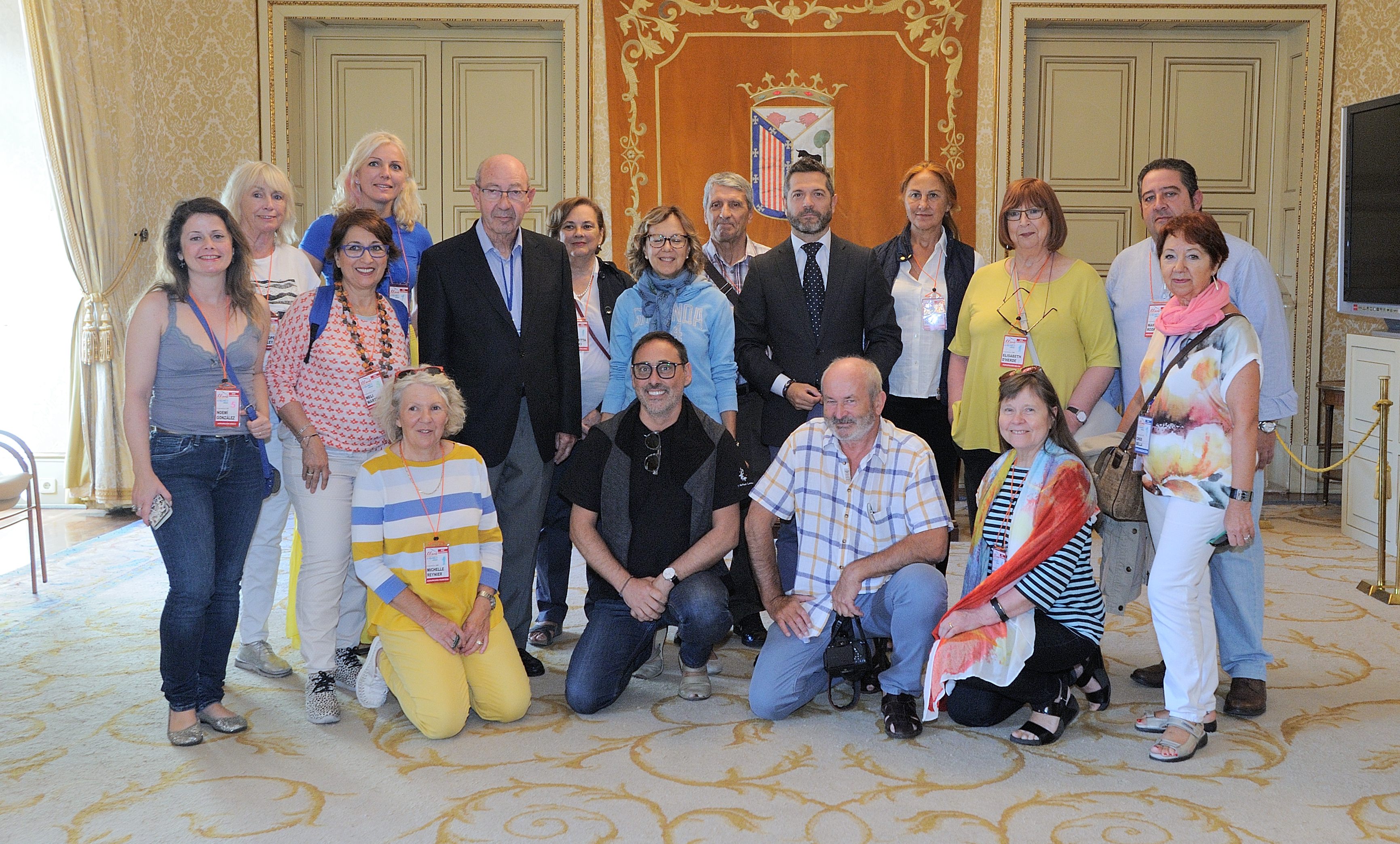 Julio Lopez Revuelta ha recibido a miembros del Comite de la Agrupacion Espanola de Acuarelistas