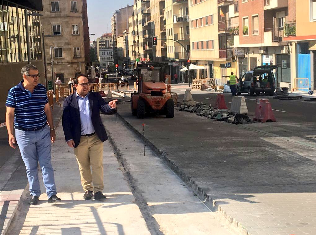 El Concejal de Obras  Daniel Llanos  visito el estado de ejecucion del proyecto