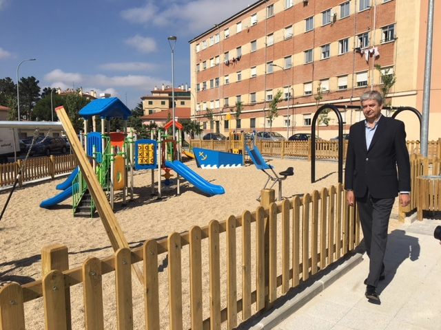 El Concejal de Parques y Jardines  Javier Garcia Rubio  visito la zona