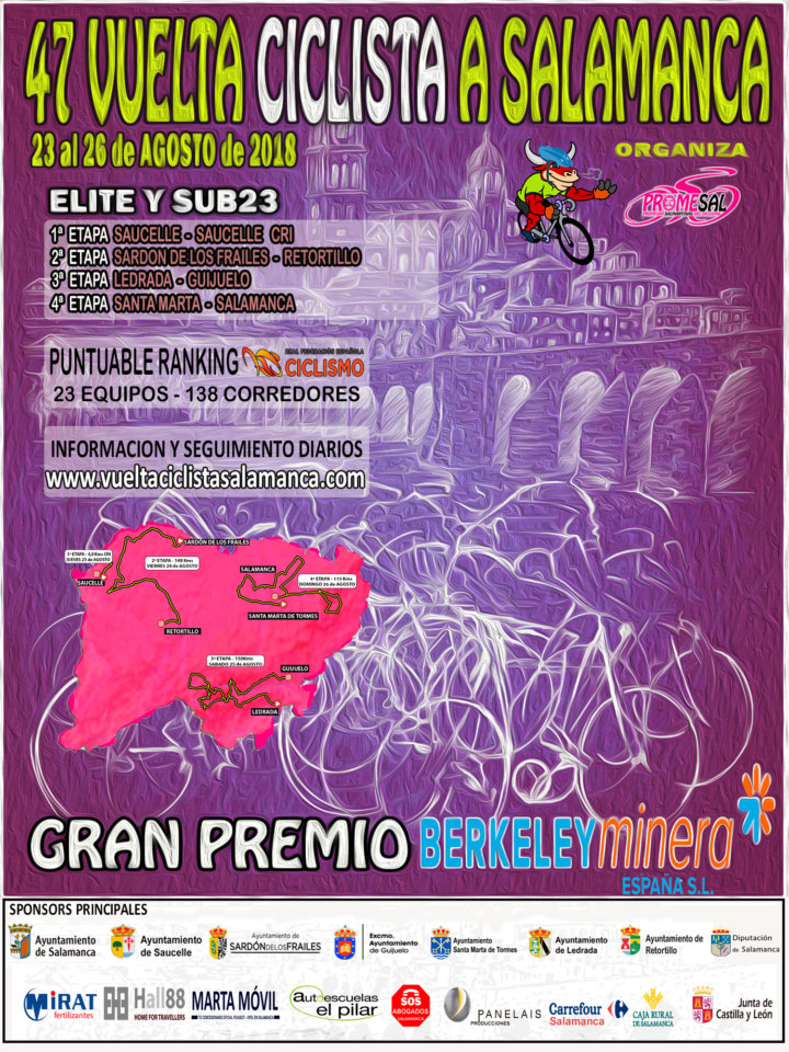 Cartel de la vuelta ciclista a Salamanca