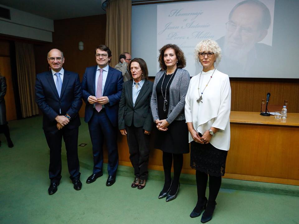 El alcalde de Salamanca  Alfonso Fernandez Manueco  participo en el homenaje a Perez Millan