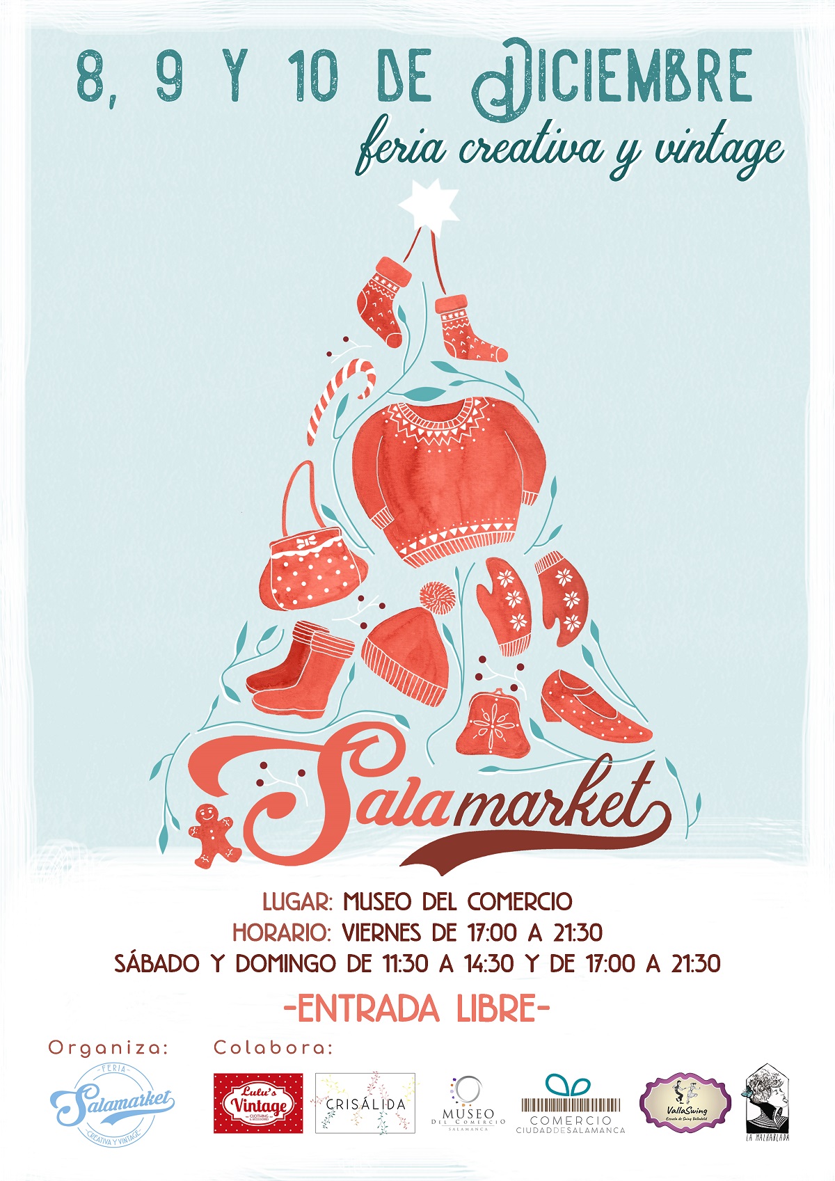 Feria de Diseno Creativo y Vintage  del 8 al 10 de diciembre en el Museo del Comercio