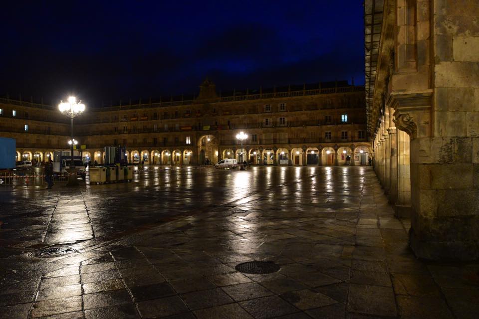 Tras la celebracion  la Plaza Mayor presentaba imagen de normalidad