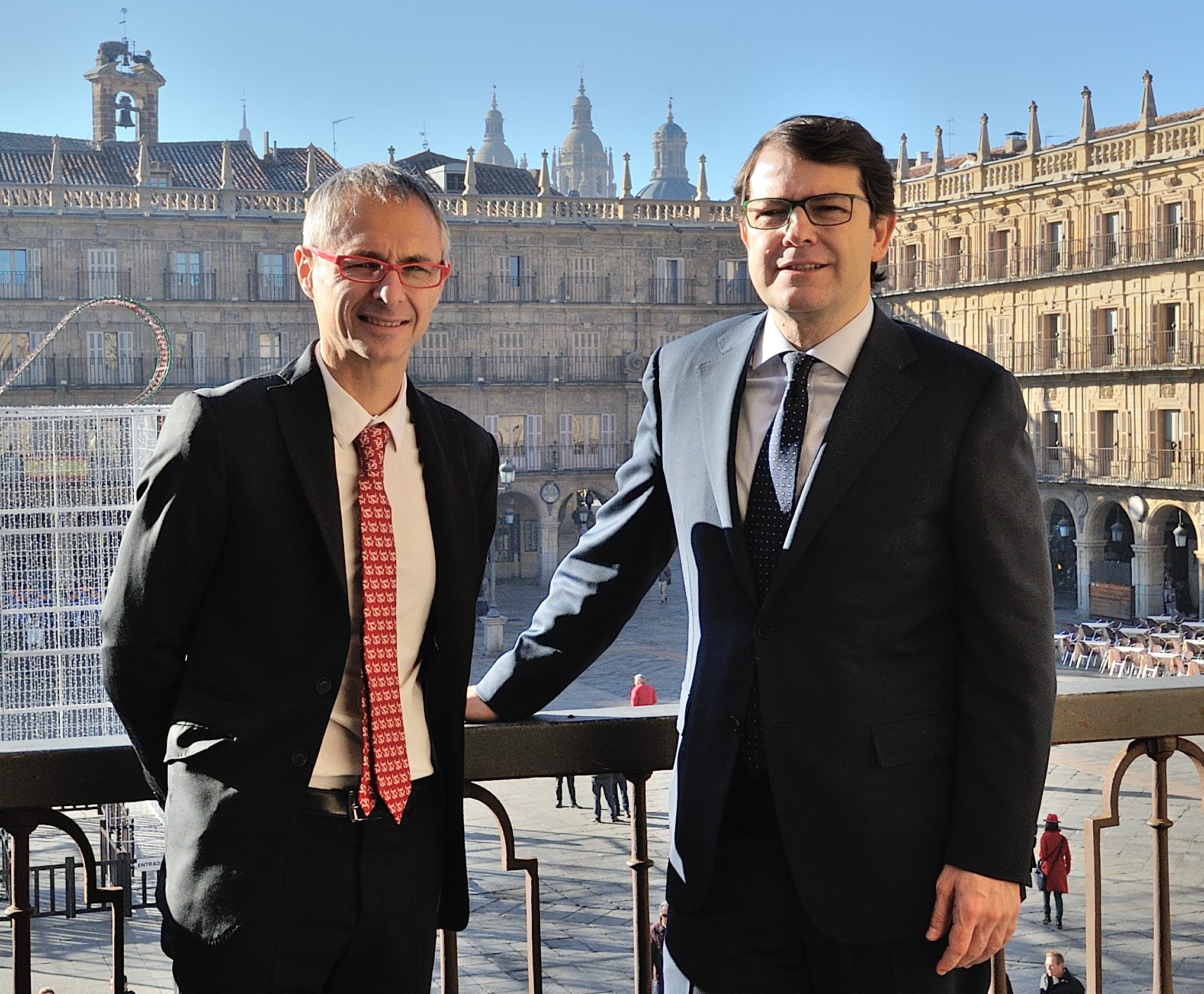El rector de la Universidad de Salamanca y el alcalde de la ciudad