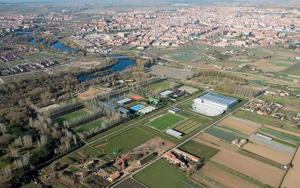 Vista aerea de la ciudad deportiva de La Aldehuela