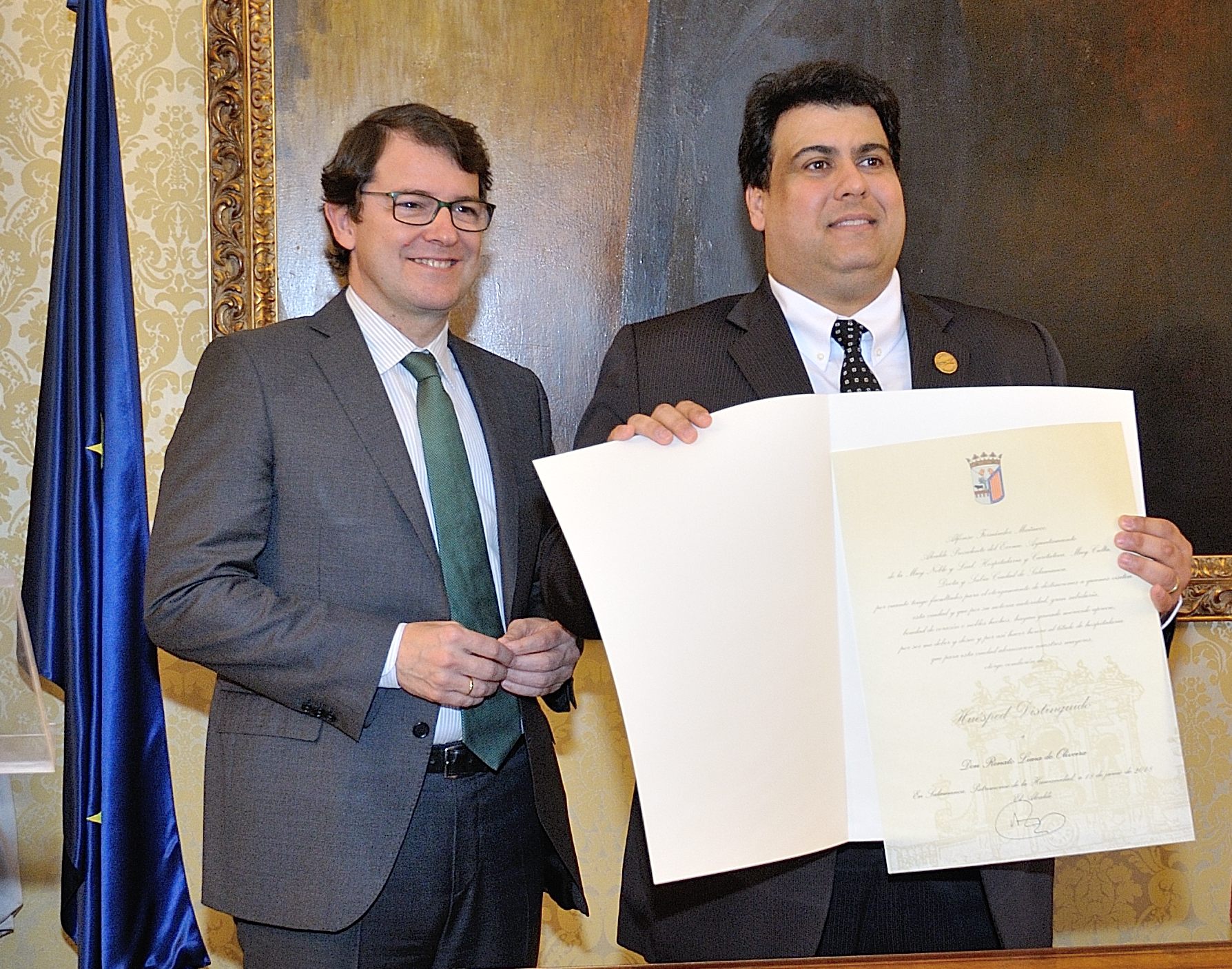 El alcalde de Salamanca y el presidente general de San Vicente de Paul