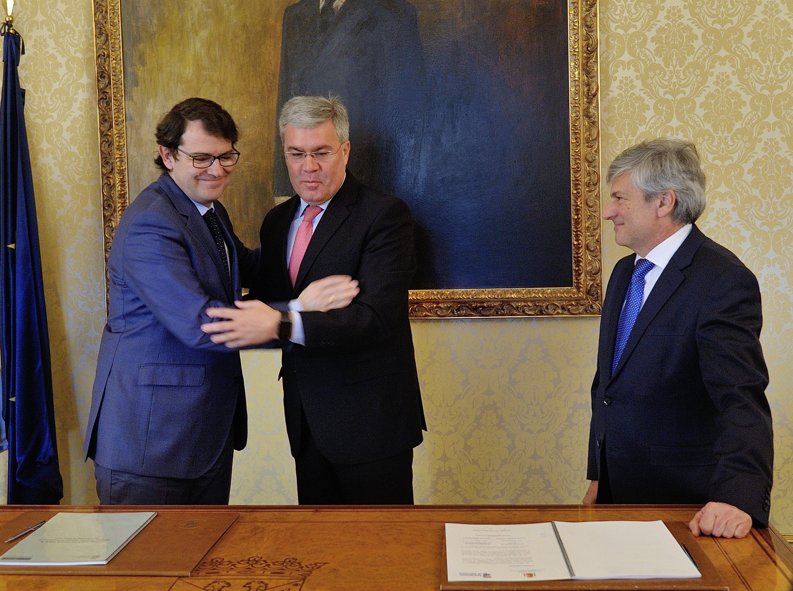 Alfonso Fernandez Manueco  Jose Enrique Fernandez de Moya y Fernando de Aragon