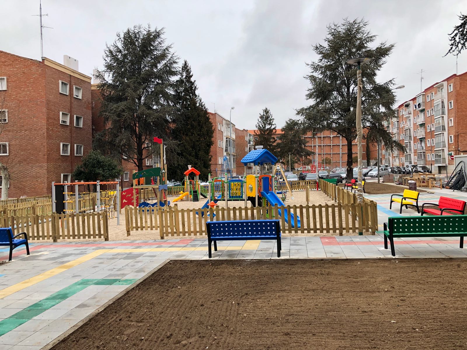 Nuevo aspecto del parque situado en la calle Villares