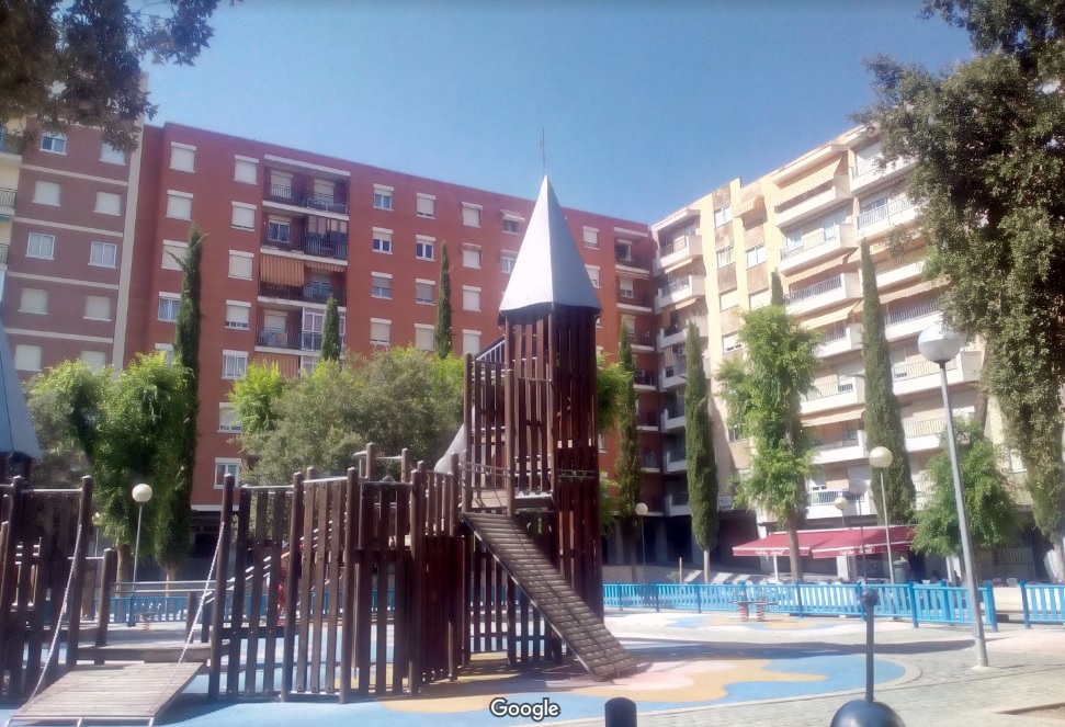 La Plaza de Barcelona  actualmente (foto  Google Maps)