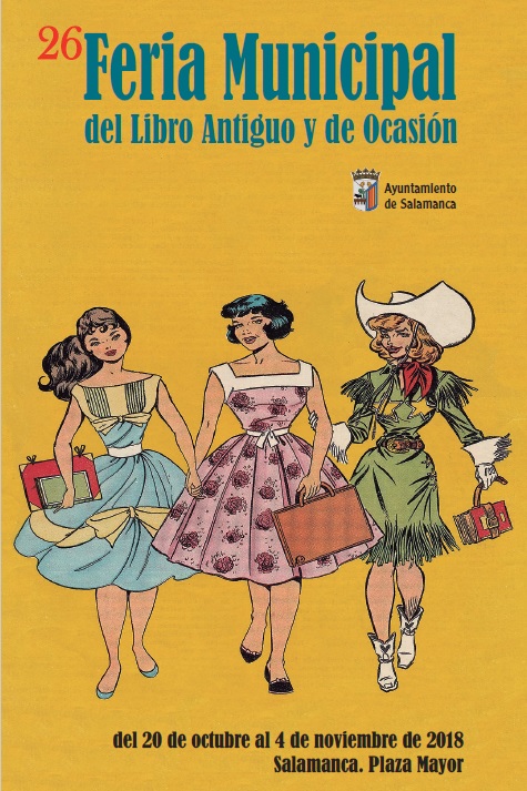 Cartel de la Feria Municipal del Libro Antiguo y de Ocasion