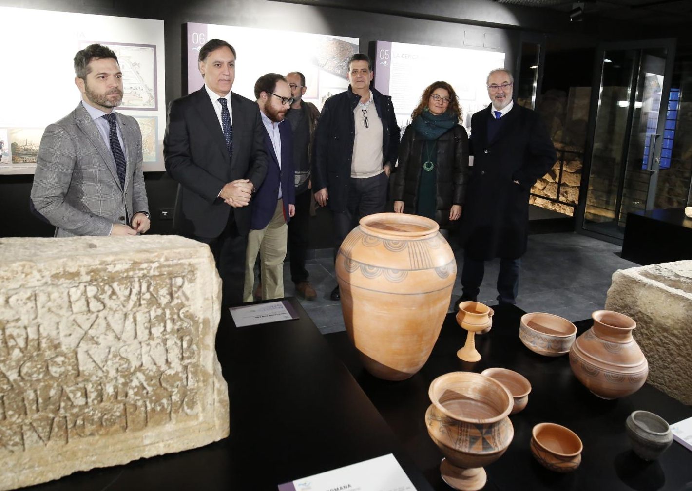 Visita del alcalde al Centro de Interpretacion de los Recintos Fortificados Historicos