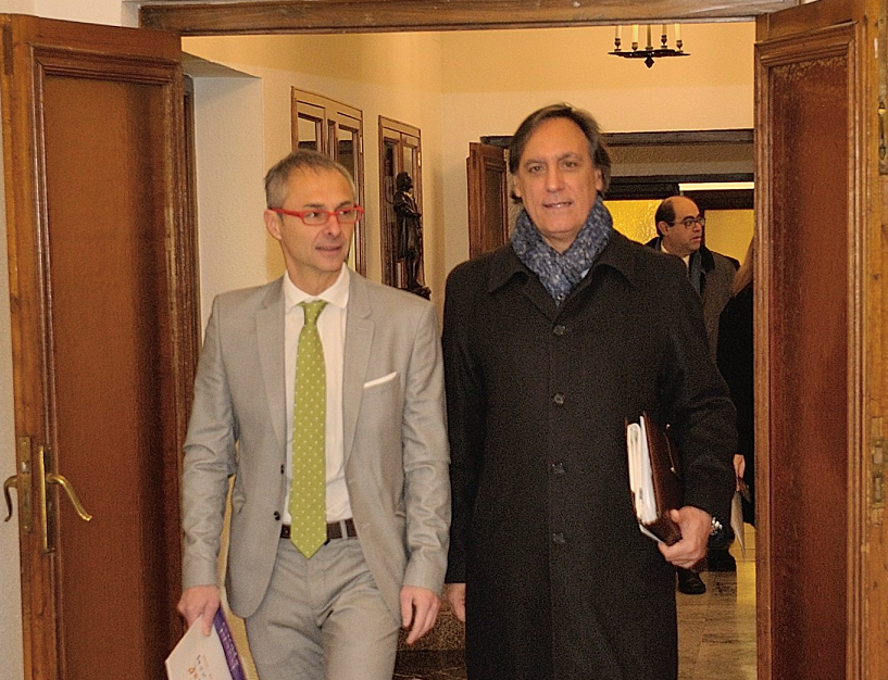 El rector de la Universidad de Salamanca y el alcalde de la ciudad