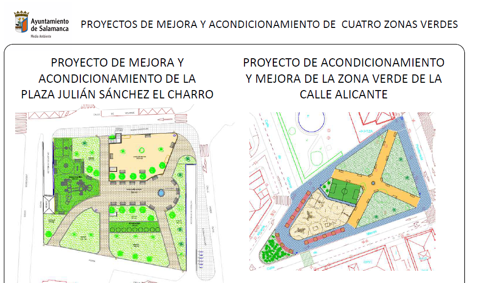 Proyecto de mejora de zonas verdes de la ciudad
