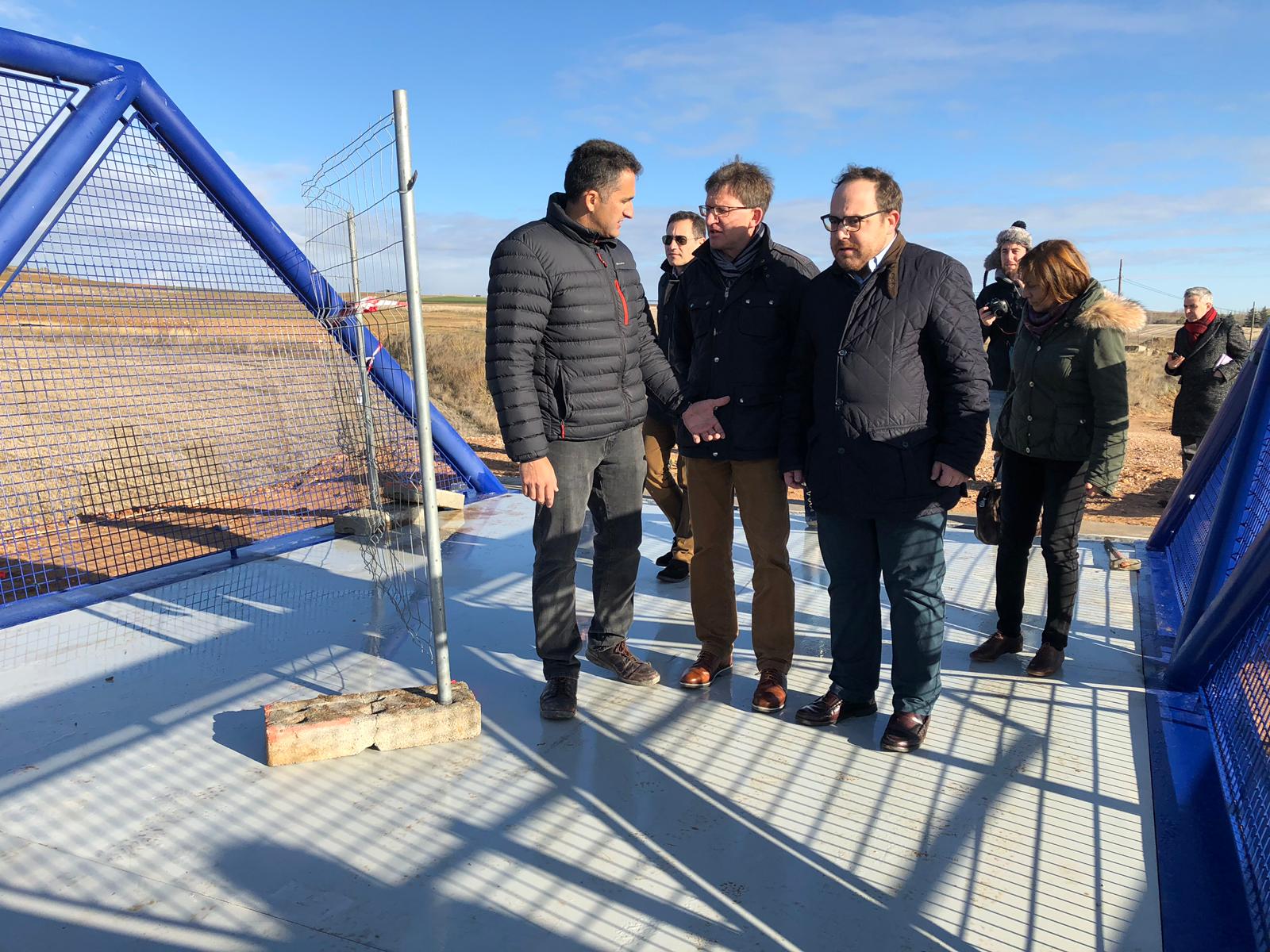 El concejal de Obras  Daniel Llanos ha visitado hoy los trabajos