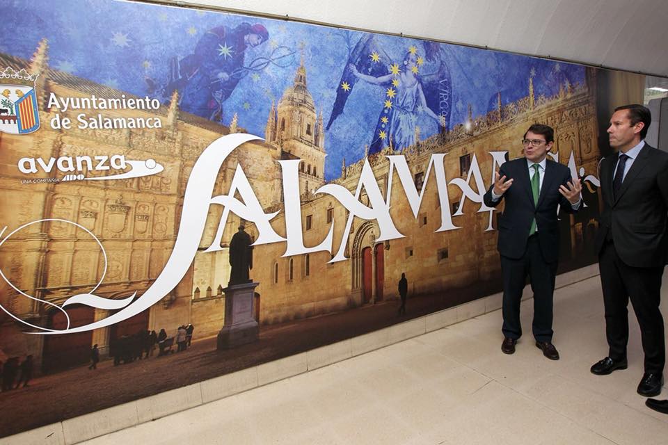 El alcalde de Salamanca  Alfonso Fernandez Manueco  ha visitado este tunel