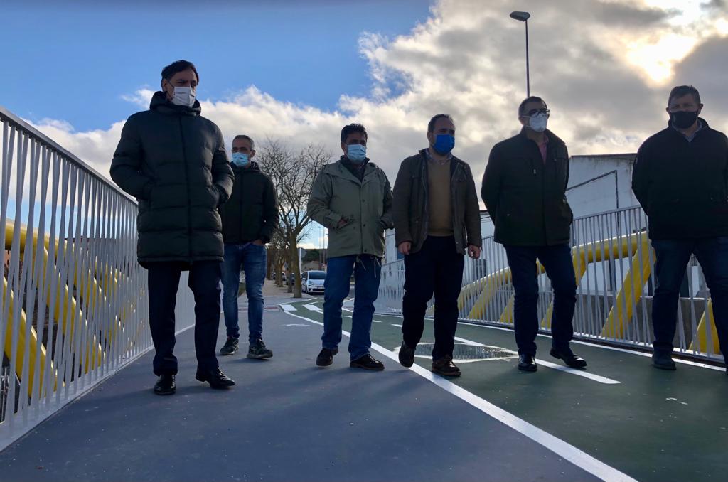 Visita del alcalde a la finalizacion de las obras