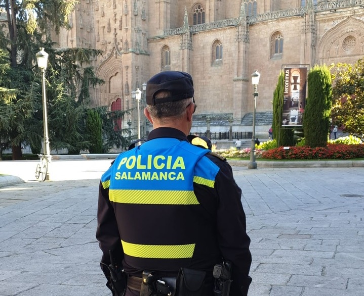 Imagen de archivo de un agente de la Policia Local de Salamanca