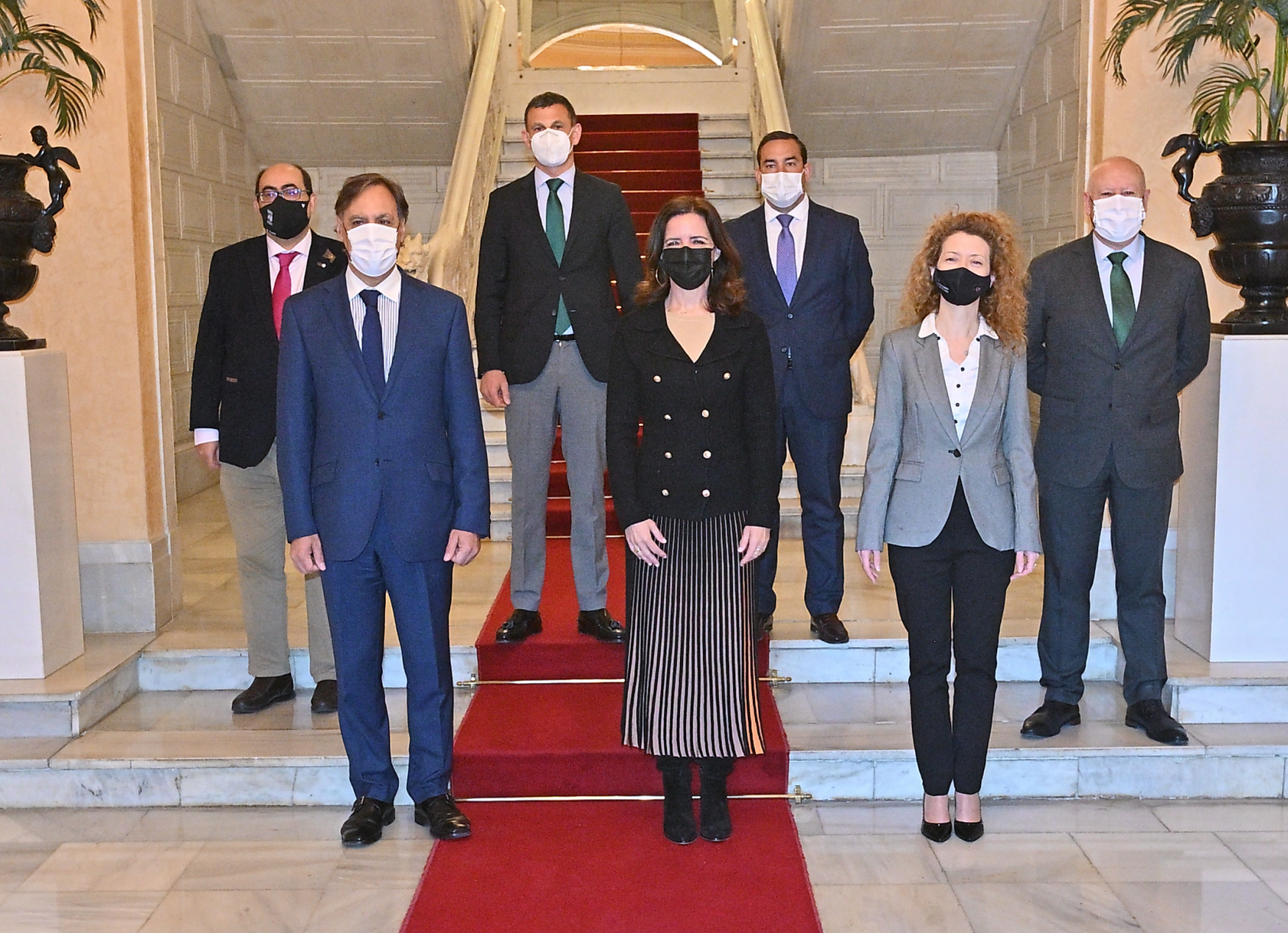 Recepcion a la consejera de Empleo e Industria de la Junta de Castilla y Leon