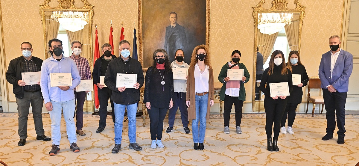 Imagen del acto de la entrega de diplomas que ha tenido lugar hoy