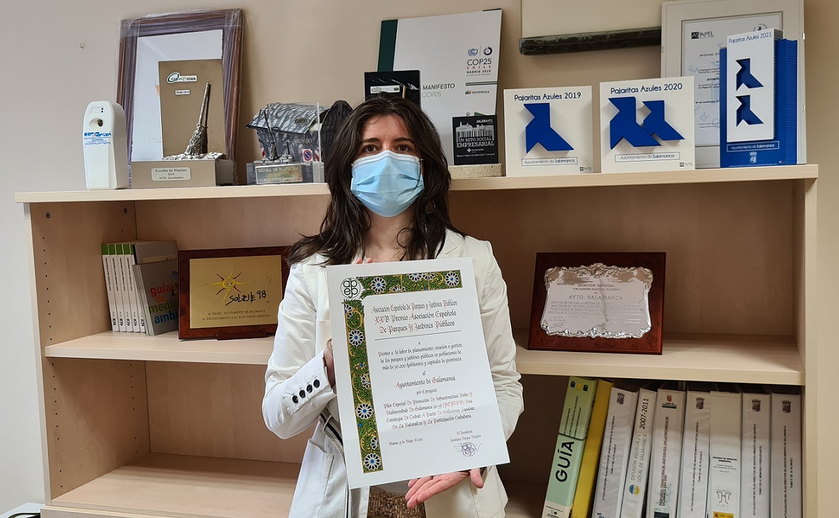 La concejala de Medio Ambiente  Parques y Jardines  Miryam Rodriguez