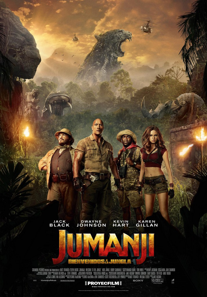 Cartel de la pelicula  Jumanji  bienvenidos a la jungla