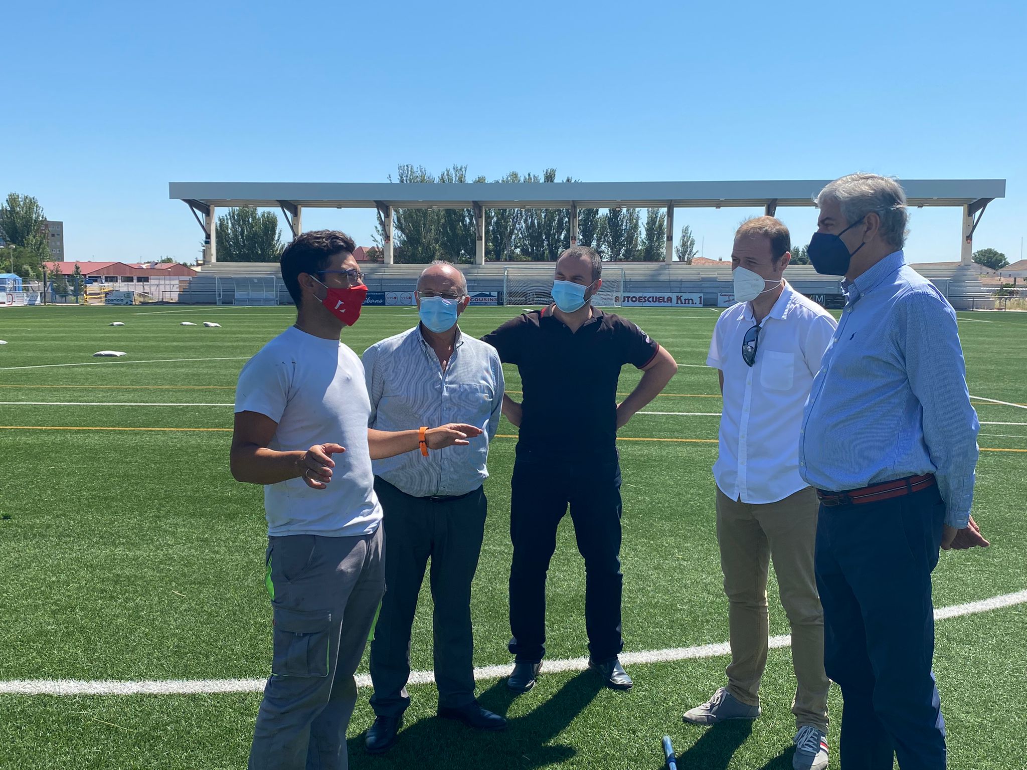 El concejal de Deportes y representantes de los clubes