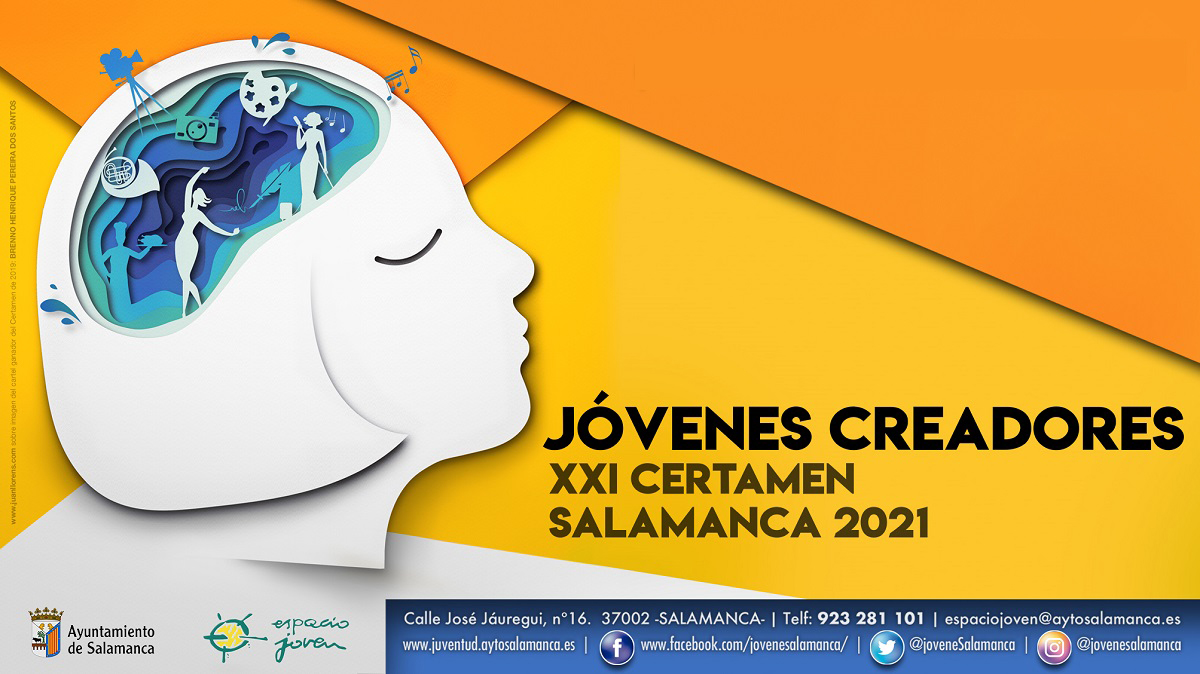 Cartel de la ultima edicion del certamen municipal  Jovenes Creadores