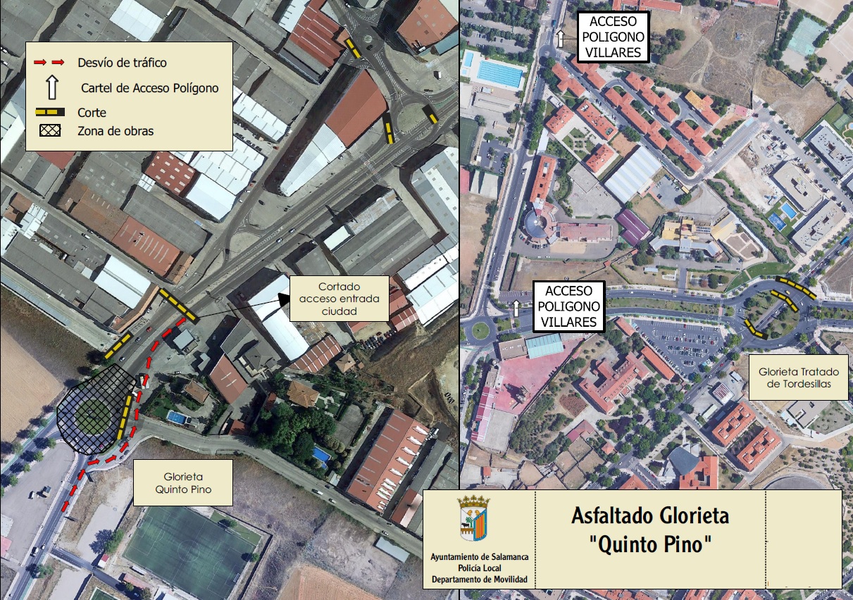 Cortes de trafico el lunes 23 y martes 24 de agosto