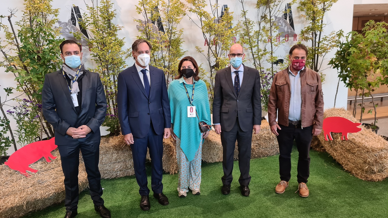Autoridades en la inauguracion del tercer Foro del Iberico