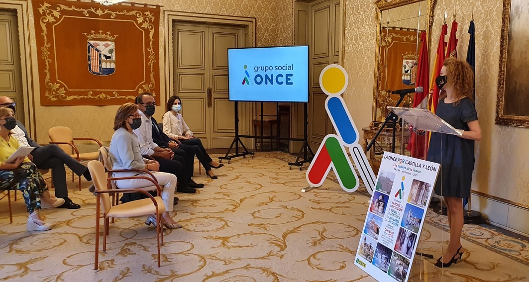 Ana Suarez en la presentacion del Dia de la ONCE