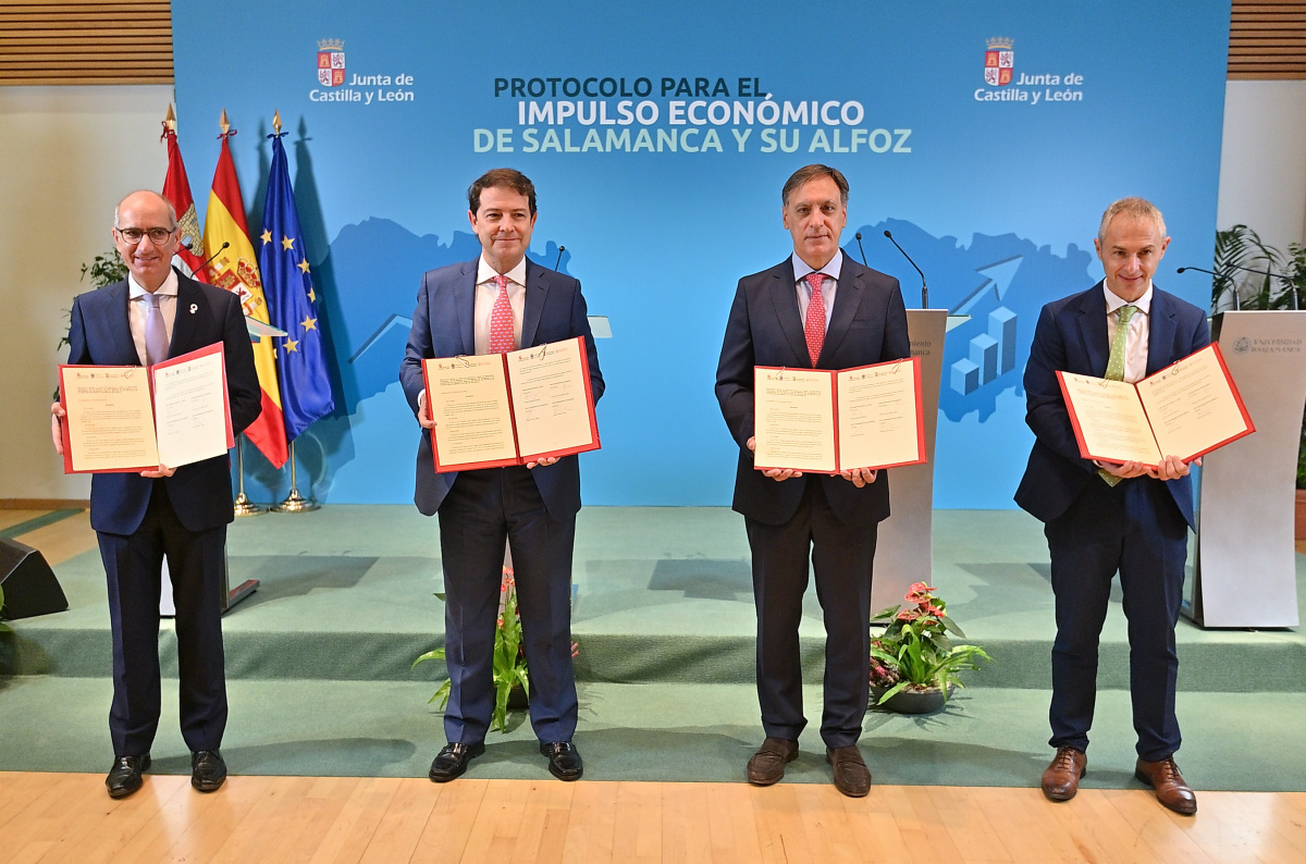Javier Iglesias  Alfonso Fernandez Manueco  Carlos Garcia Carbayo y Ricardo Rivero