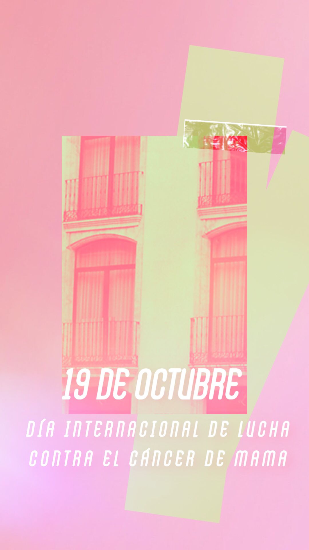 19 de octubre. dia internacional de la lucha contra el cancer de mama