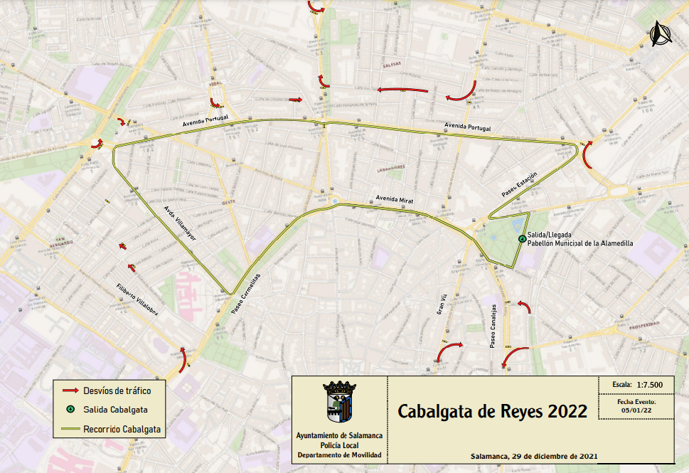 Recorrido de la Cabalgata de Reyes