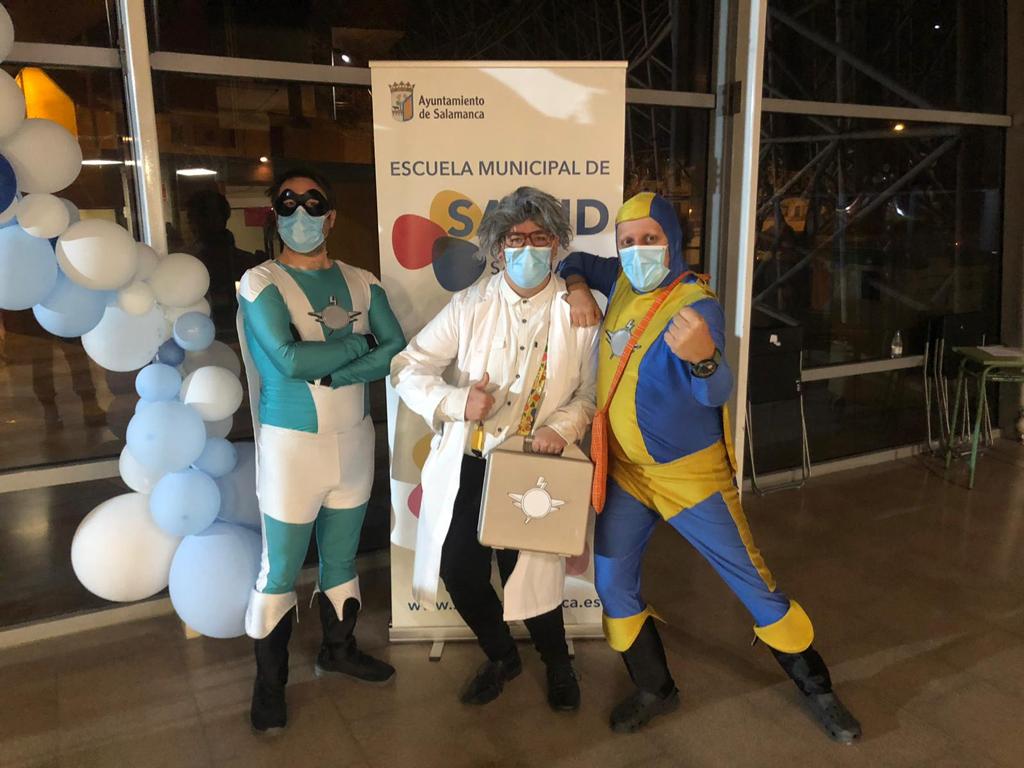 Superheroes  ayer  en el Multiusos Sanchez Paraiso