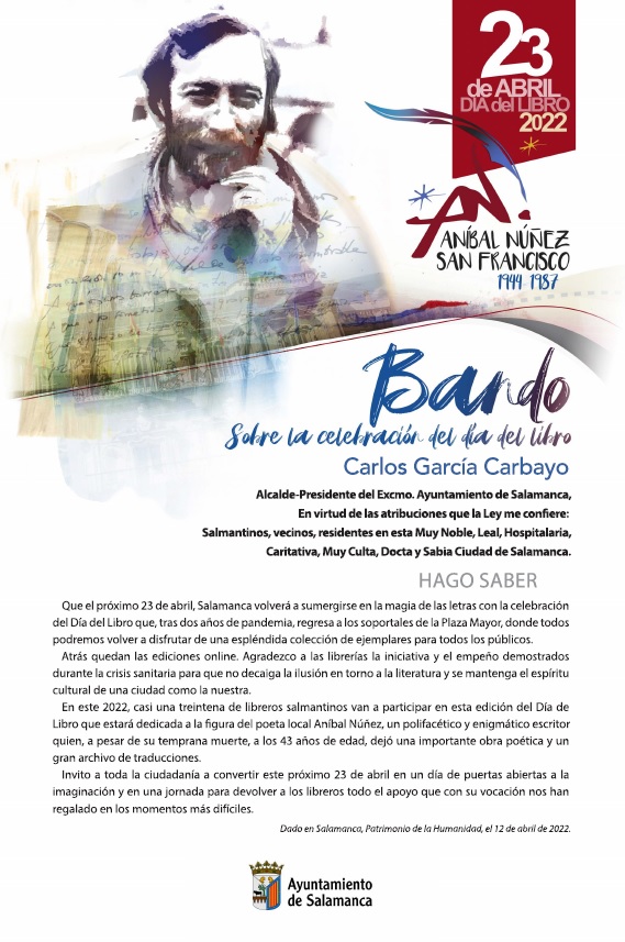 Bando del alcalde con motivo del Dia del Libro