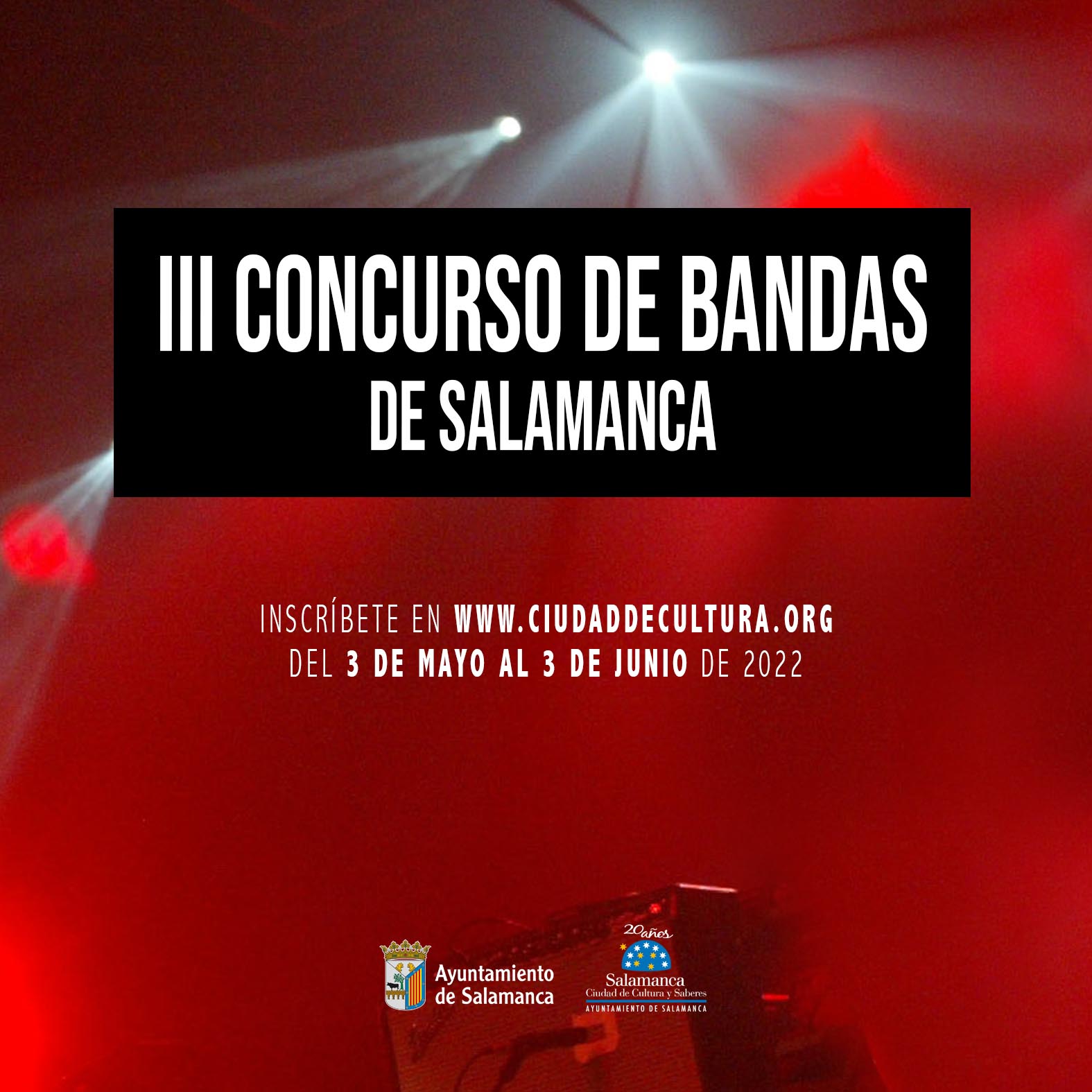 Cartel del III Concurso Municipal de Bandas de Salamanca