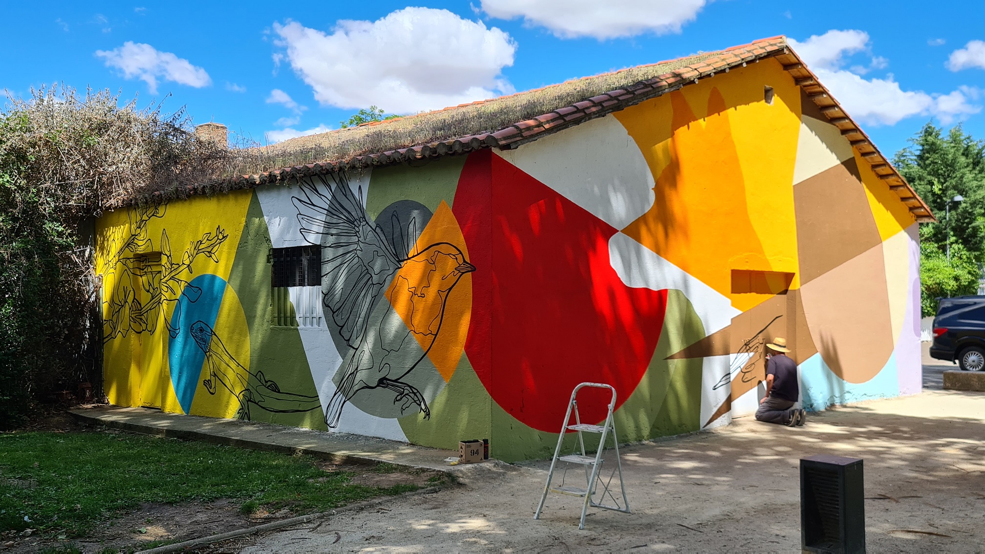 El  Mural Savio  decora el parque Fluvial