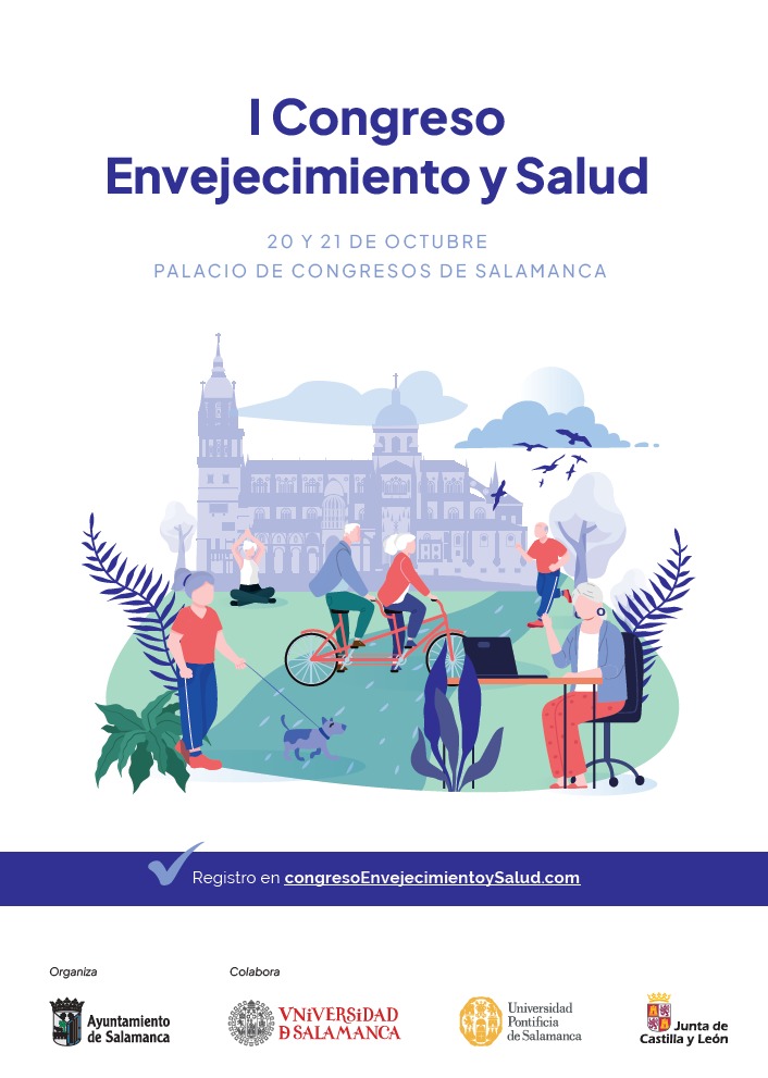 Cartel del I Congreso de Envejecimiento y Salud de la Ciudad de Salamanca