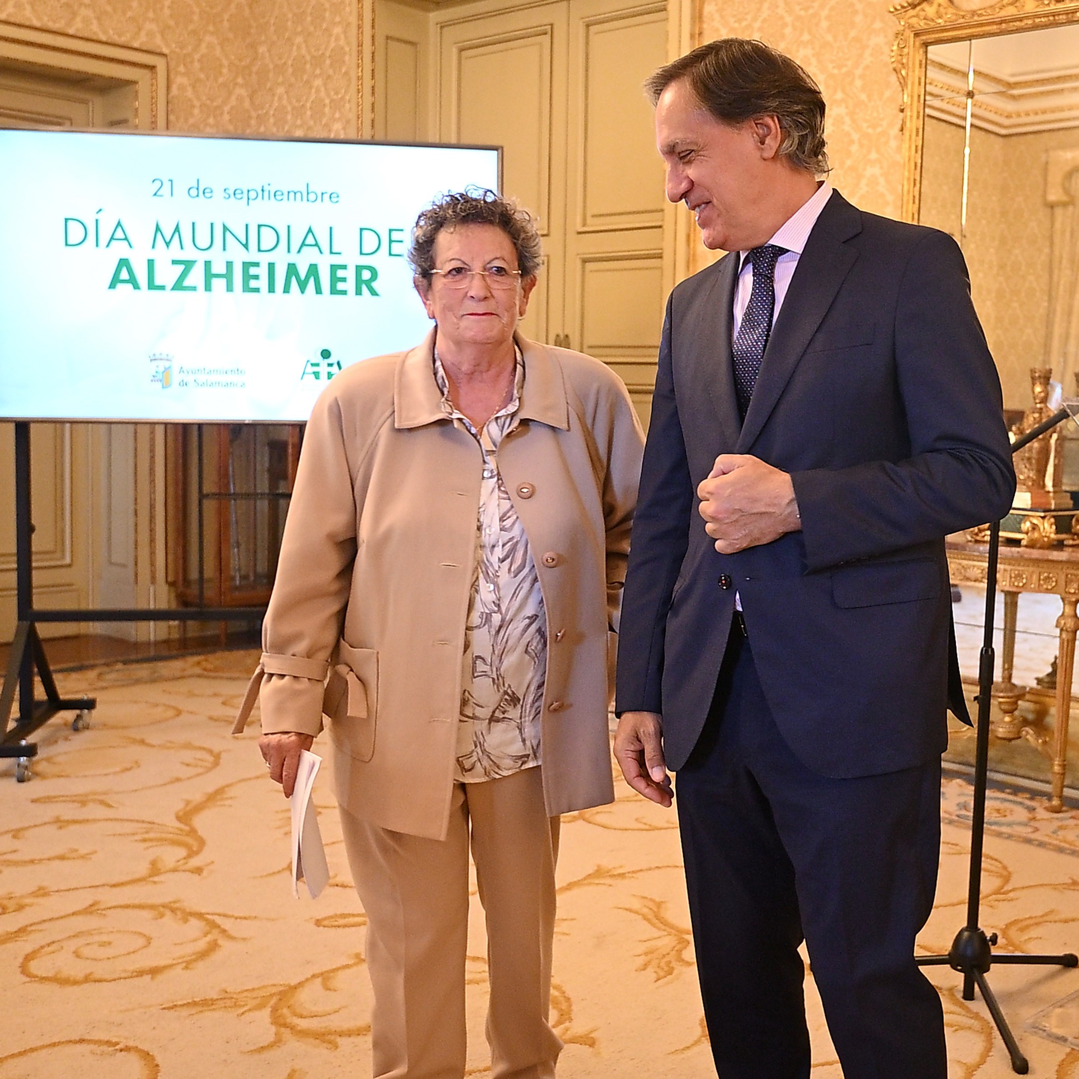 Recepcion a la Asociacion de Familiares de Alzheimer de Salamanca