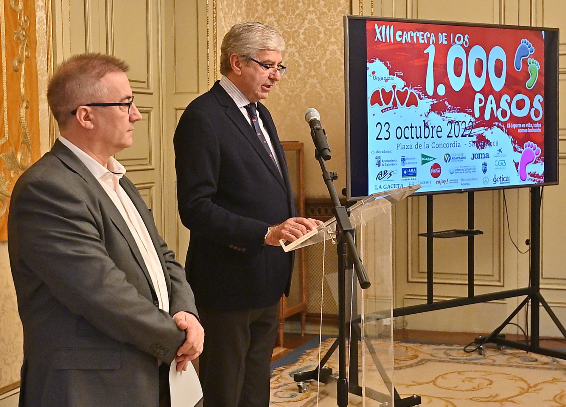 Presentacion de la XIII Carrera de los Mil Pasos de AVIVA