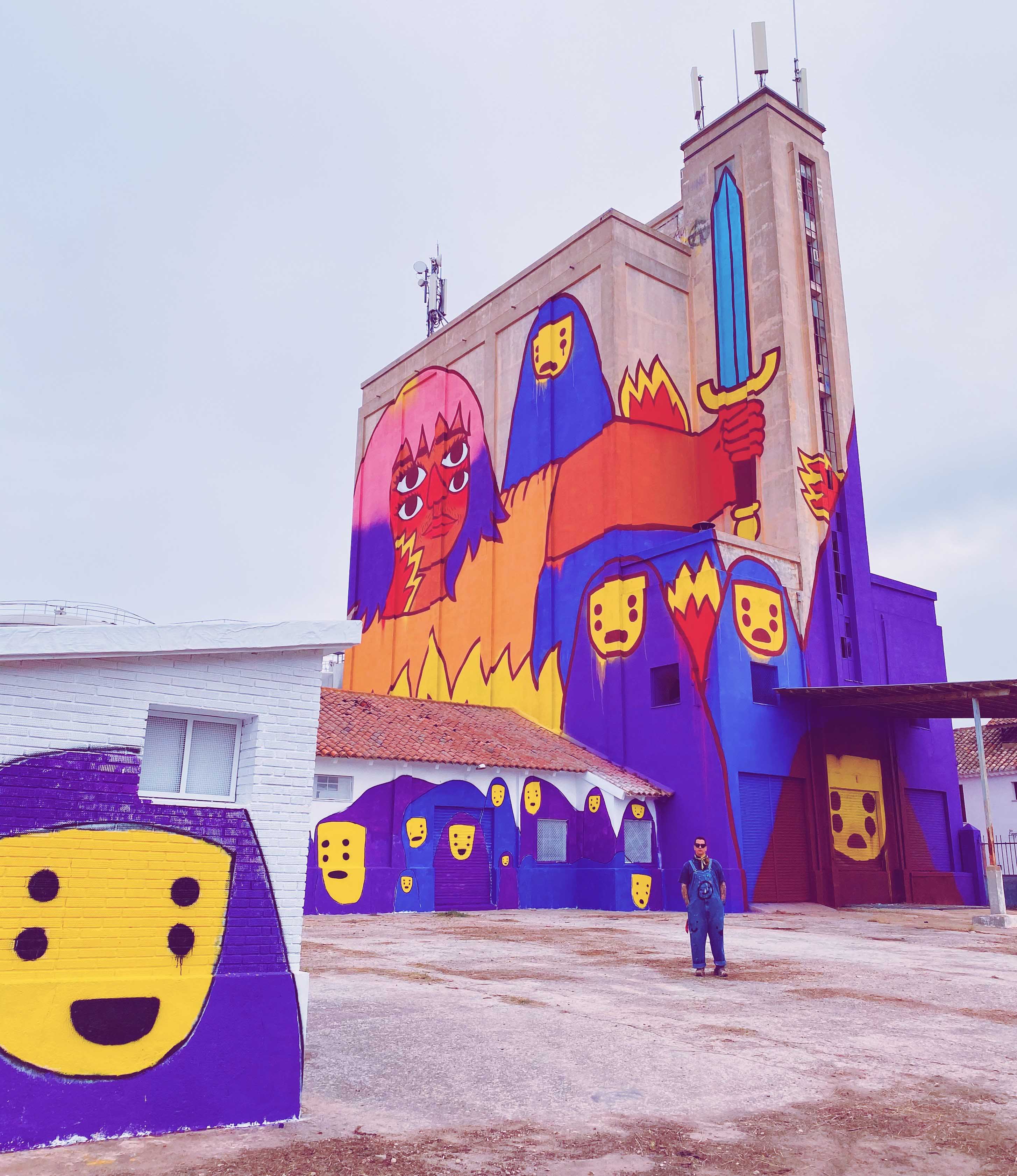 Ricardo Cavolo realizara una intervencion mural este fin de semana en el patio del DA2