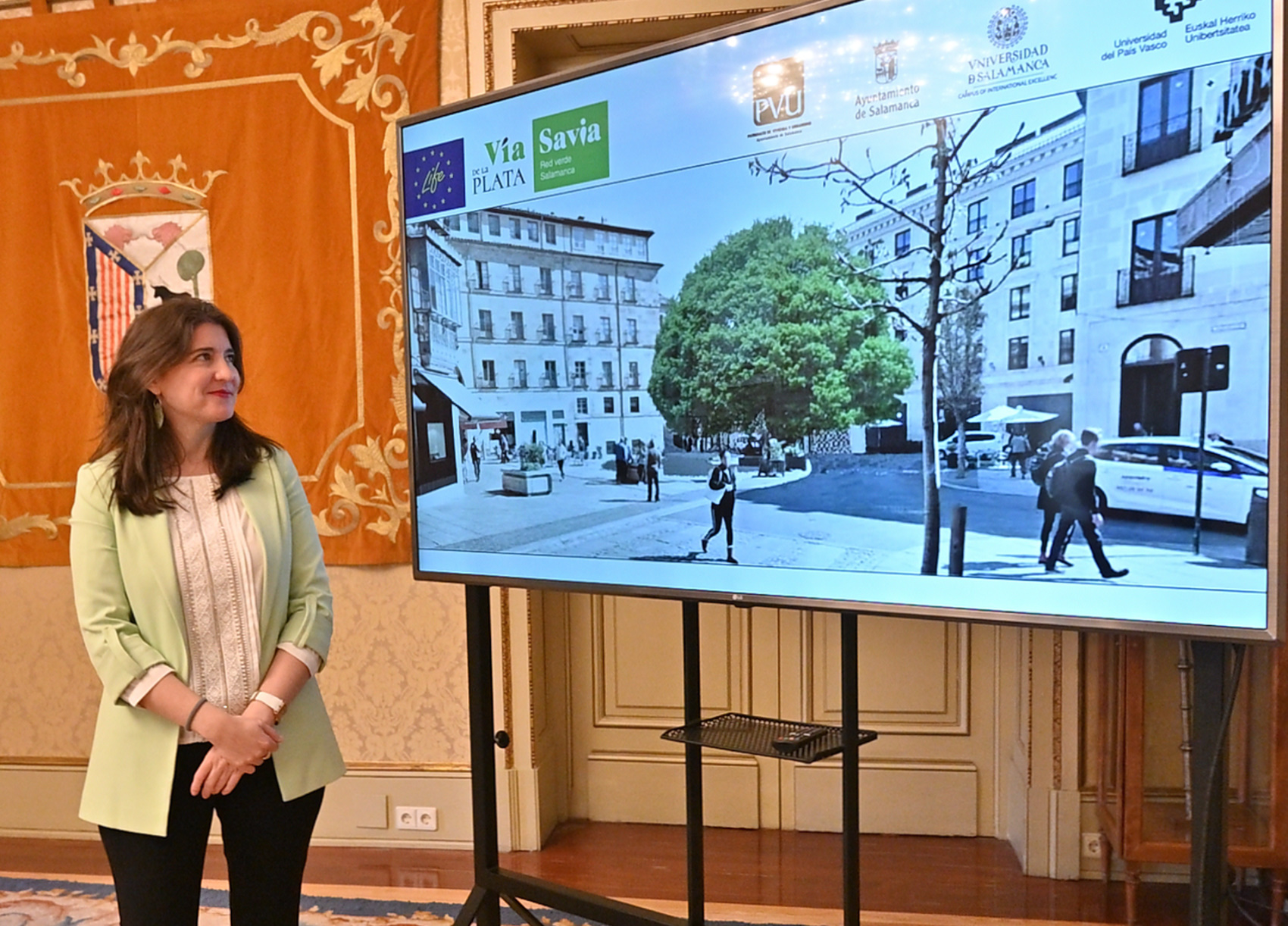 Miryam Rodriguez presenta el nuevo tramo del LIFE Via de la Plata