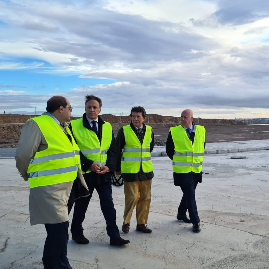 Carlos Garcia Carbayo visita el avance de las obras de Pena Alta