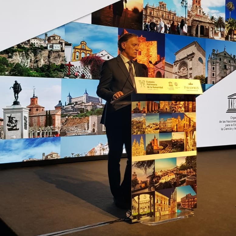 Carlos Garcia Carbayo presenta en Barcelona las Ciudades Patrimonio de la Humanidad