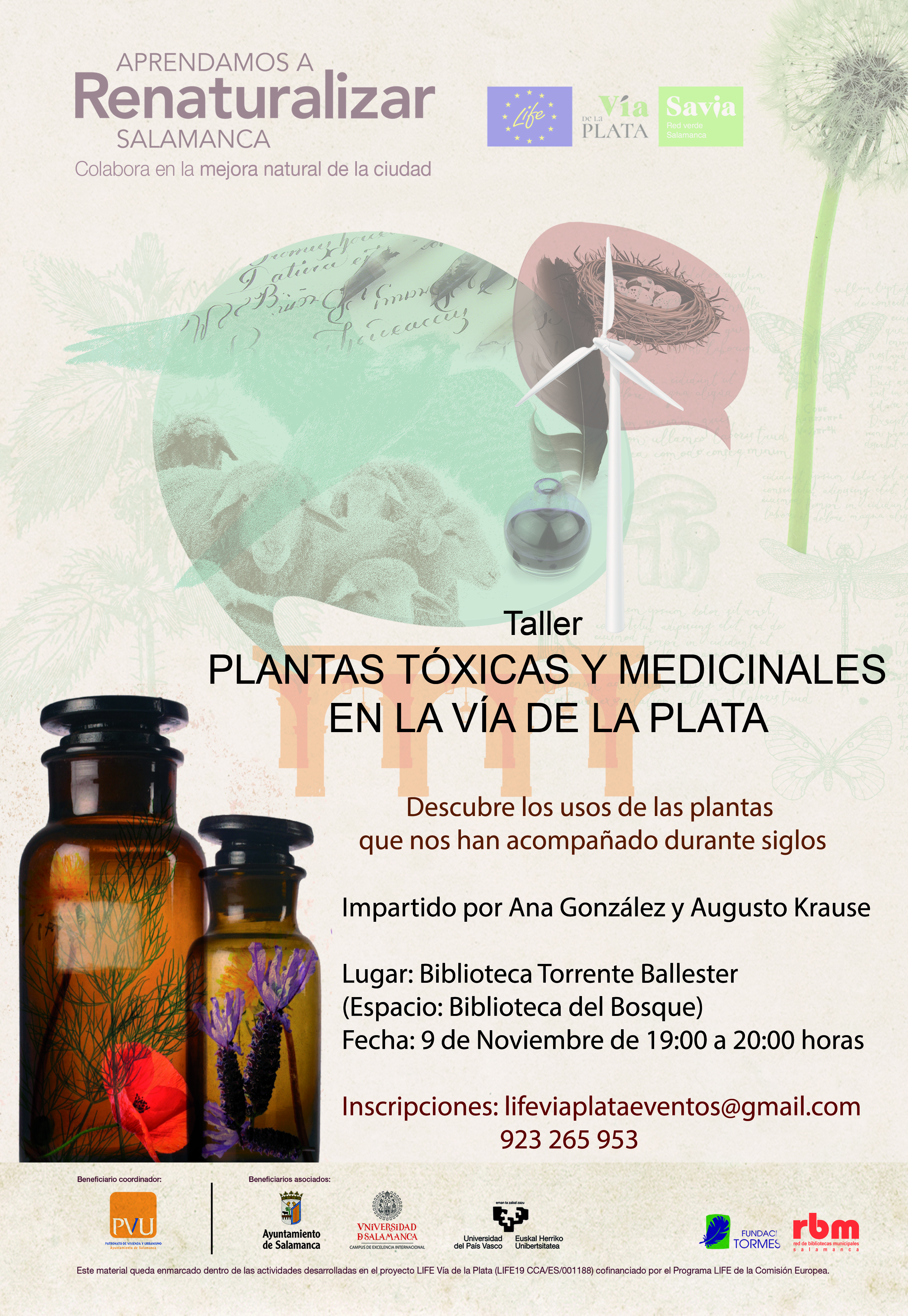 Taller para conocer las propiedades medicinales y gastronomicas de las plantas silvestres